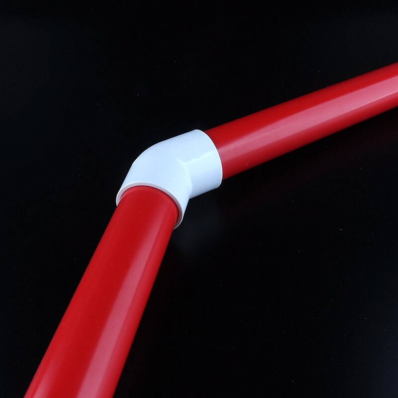 5~50pcs Size 20~50mm PVC Water Supply Pipe 45° Equal Elbow Connector Fittings Irrigation System Watering White Parts