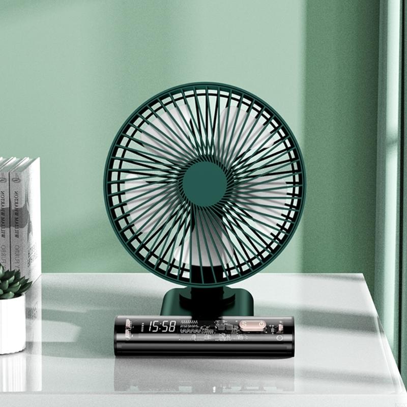 K32C Portable Powerful Small Table Fan Battery Desk Fan for Home Office Car Outdoor