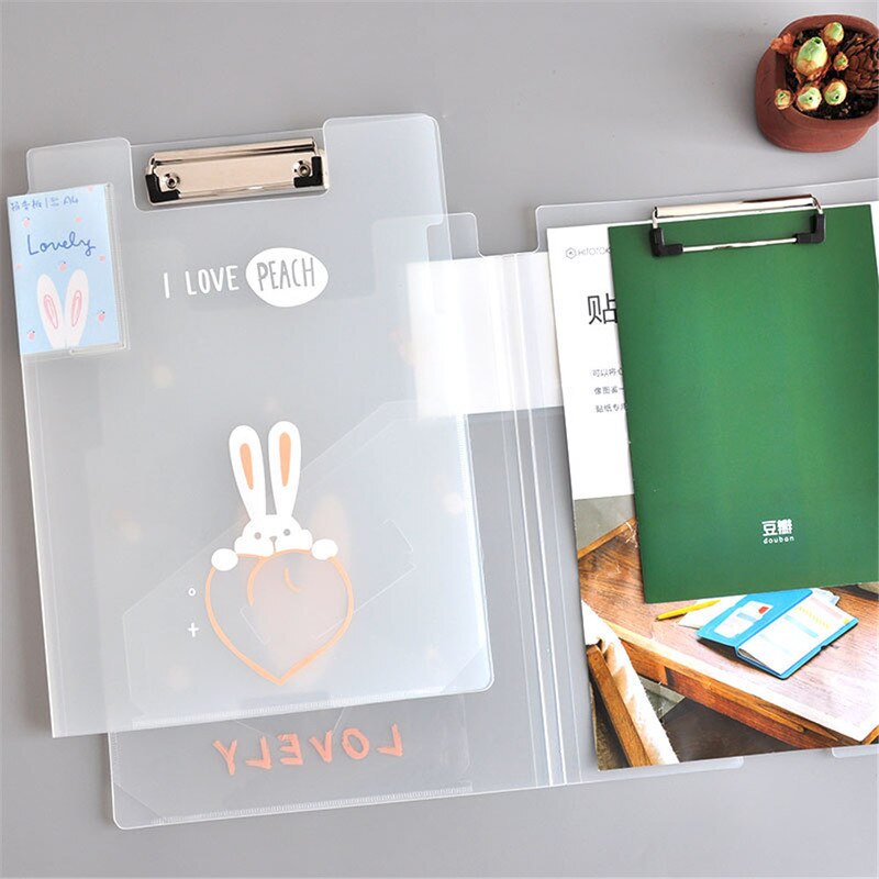 50 Pages File Folder Board Writing Document Clip Clipboard Paper Clamp Filing Holder Organizer Storage Products Office Supply