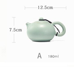 Yxhupot Theepot 7oz/210ml Chinese Zisha Klei Thee Koffie Potten Gongfu Thee Archaize Fanggu (S
