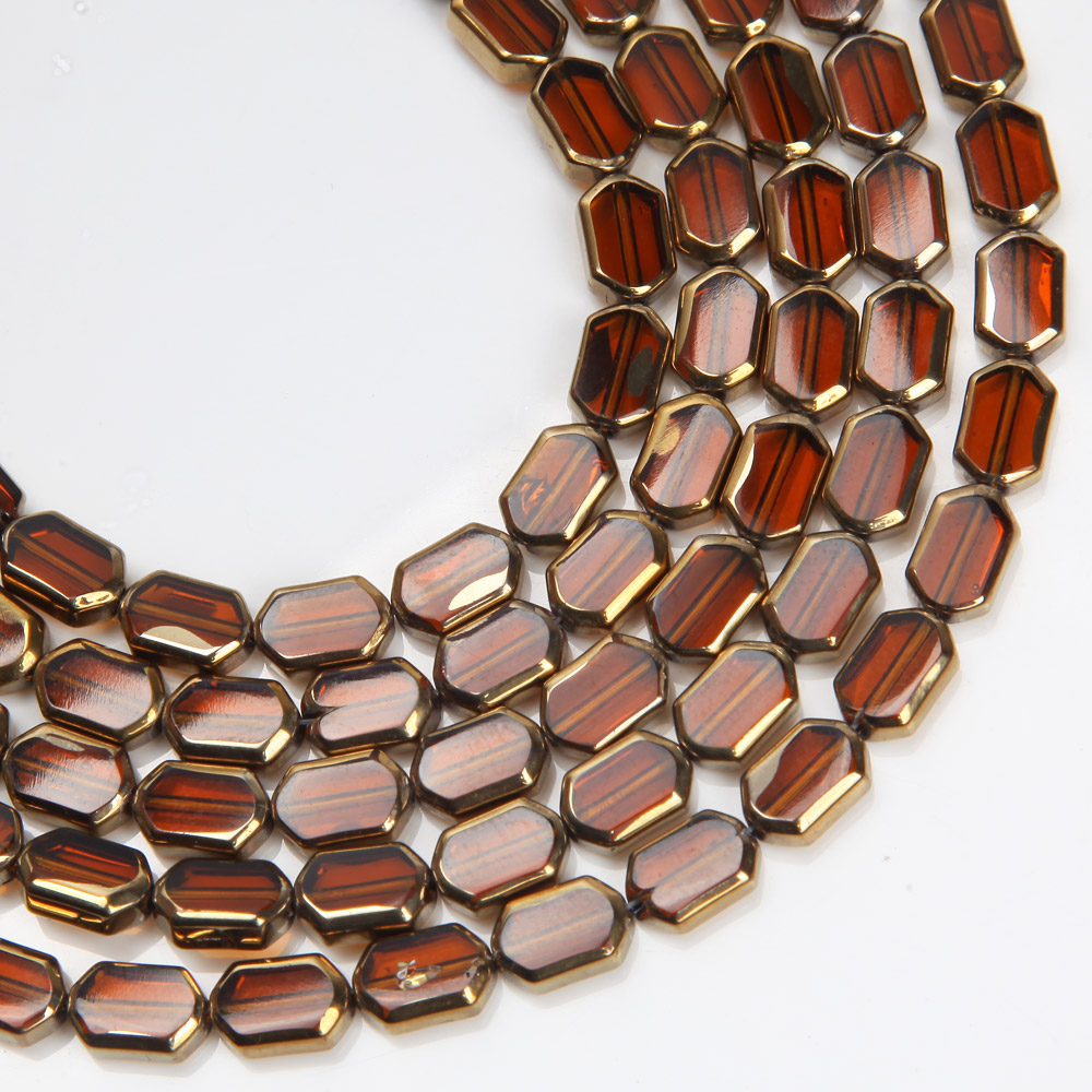 28PCS 6*9mm Ellipse Glass Beads for Jewelry Making Bracelets Charms for Jewelry Making Supplies DIY Pendants Accessories: Yellow