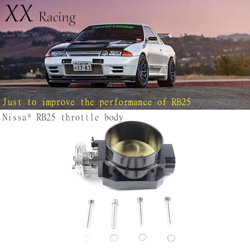 RB25 R32 R33 Throttle Body for Nissa* Skyline RB26 R34 Gloria 80mm High flow performance intake manifold