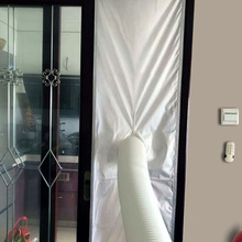 Luftlås vindusforsegling klutplate klimaanlegg hvitt universelt hjem fleksibelt vanntett mykt brett for mobil klimaanlegg