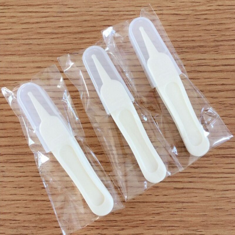 Infant Ear Nose Navel Plastic Tweezers Pincet Forceps Clips Newborn Safety Safe Care