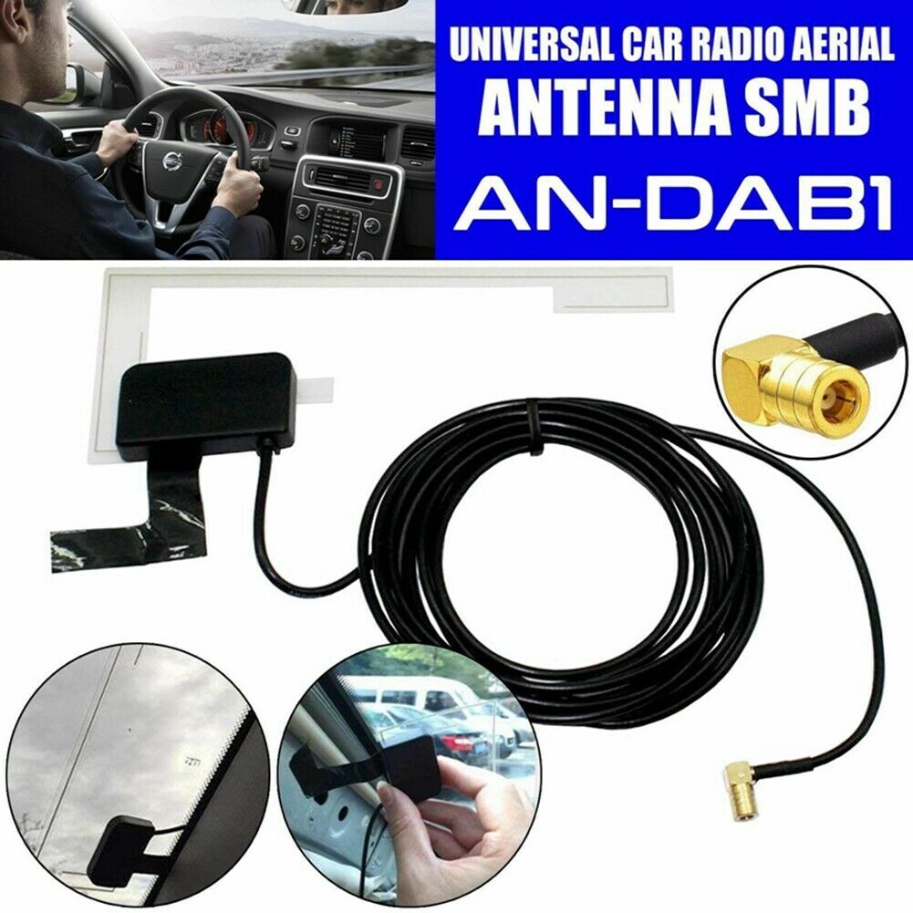 Alpine DAB Digital Car Aerial Antenna Window Glass DAB - Digital Radio Antenna With Built In Signal Booster