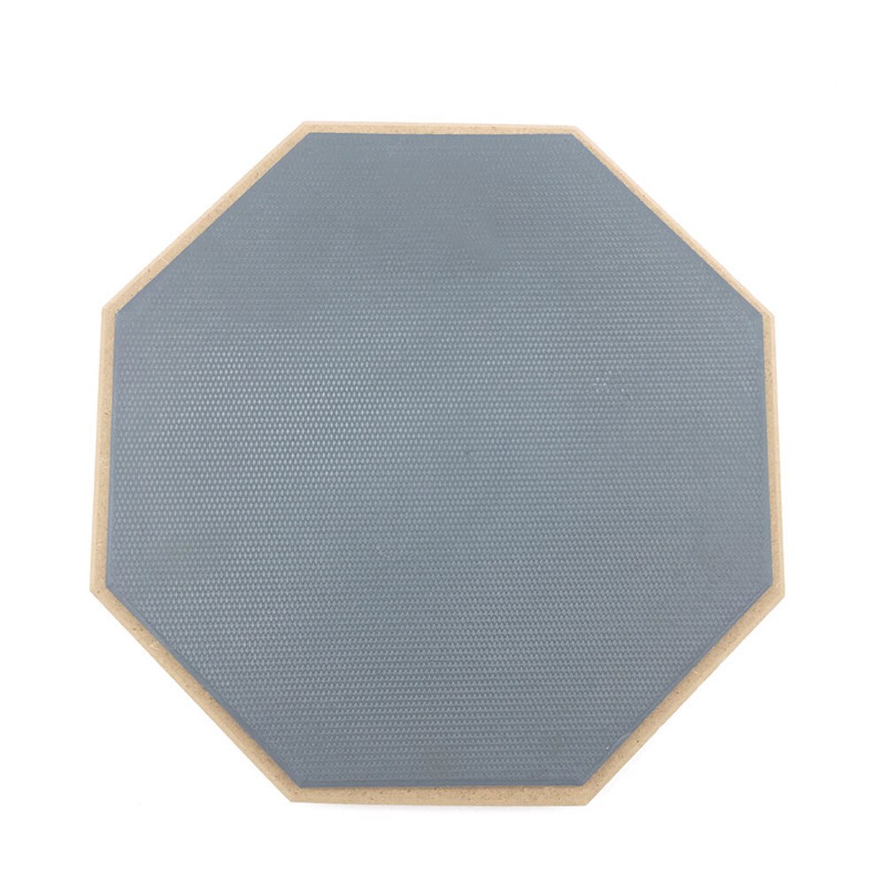12in Rubber Pad Electronic Dumb Drum Metronome Practice Dumb Drum for Jazz Drums Exercise Training Percussion Drum Pad: 8inch grey