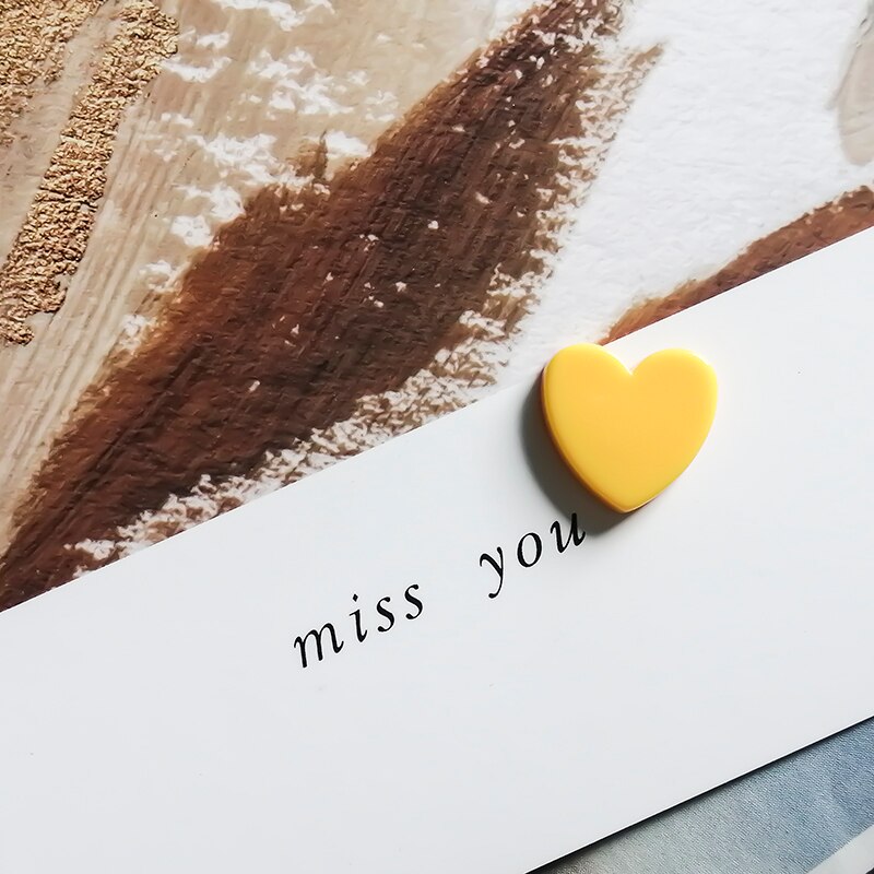 10PCS Cute Mini Fridge Magnets Colorful Love Heart Small Refrigerator Stickers Lovely Photos Wall Magnetic Sticker For Home Deco: 10 PCS Color 2