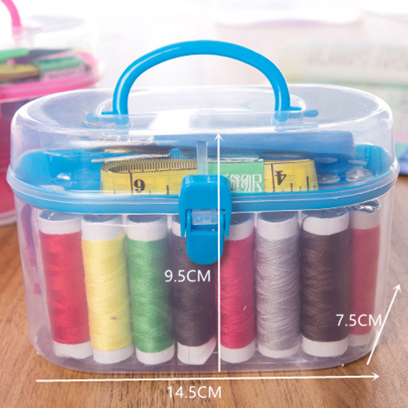49pcs Sewing Accessories Portable Sewing Box Kitting Needle Quilting Thread Stitching Embroidery Craft Sewing Tools Supplies