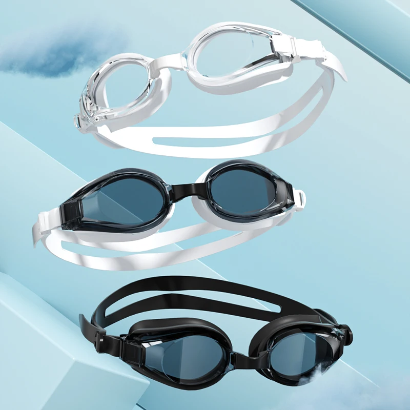 High-definition zwembril voor volwassen zwemuitrusting Waterdichte bril voor volwassenen Platte transparante duikbril