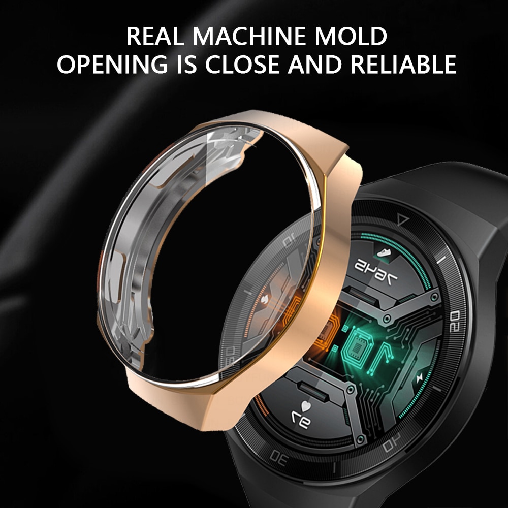 For Huawei GT2e Watch Silicone Case Plating Soft Screen Protector cover For huawei Watch GT2e GT 2e band SmartWatch accessories