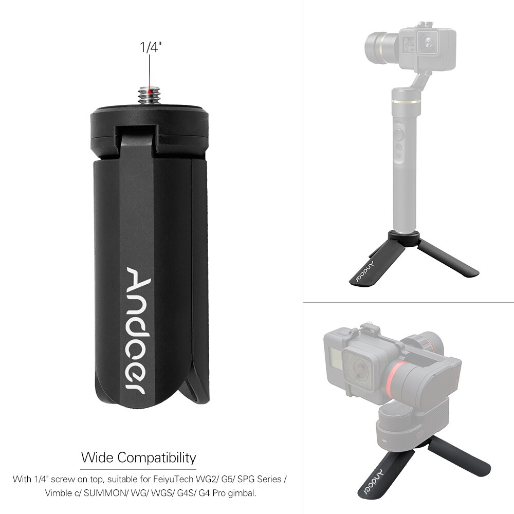 Andoer Draagbare Opvouwbare Gimbal Mini Statief Time Lapse Fotografie Beugel voor FeiyuTech WG2 G5 SPG Serie Vimble c Gimbal