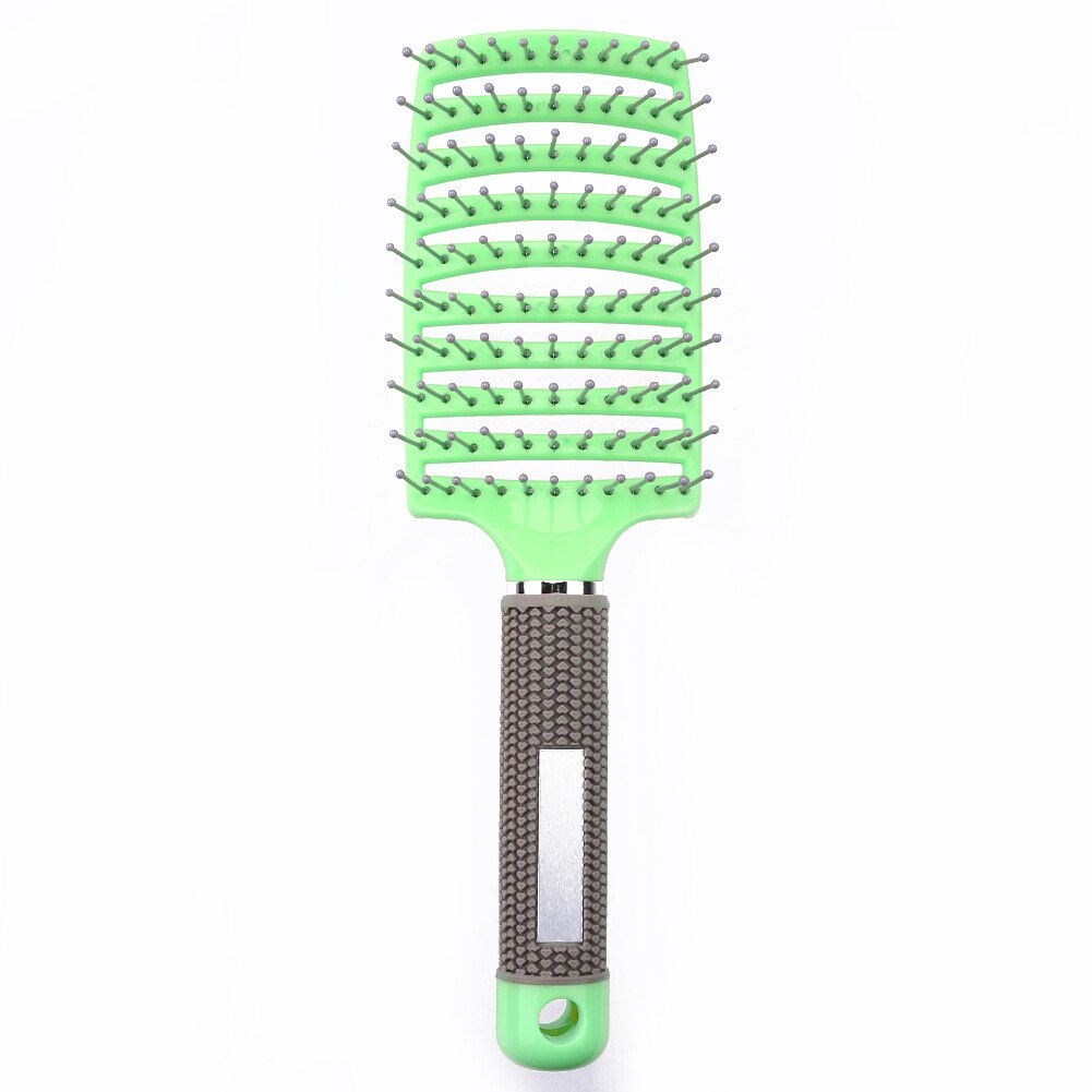 Pelo cepillo de pelo peine para masaje del cuero cabelludo de cerdas de Nylon mojado rizado desenredar el cabello de las mujeres cepillo para el pelo para cabello salón de peluquería herramienta de peluquería
