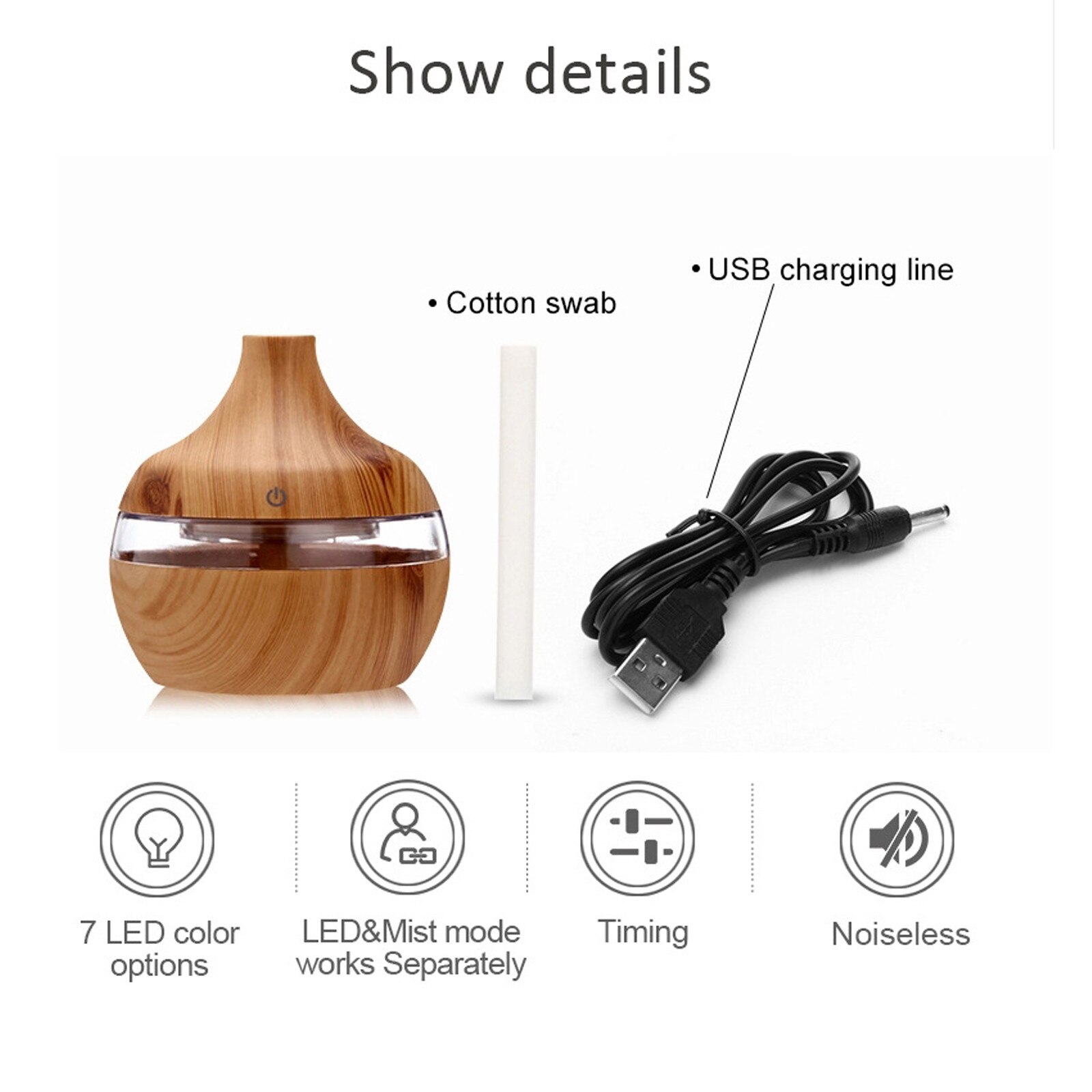 Led Aroma Aromatherapy Humidifier Portable Air Aroma Essential Oil Diffuser Air Purifier For Home Nawilzacz Powietrza