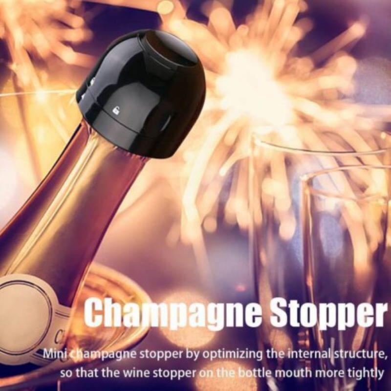 3 Pcs Through Sparkling Wine Champagne Stopper Siliconen Materiaal Lekvrije Compact Mousserende Wijn Champagne Stopper Stopper