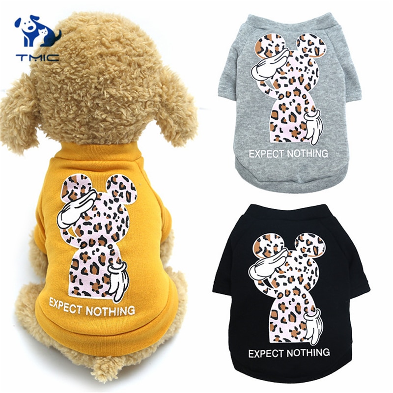 estilo ropa de perros pequeños ropa de gato para mascotas abrigo de perro suéter chaqueta de perros Chihuahua ropa de algodón puro conjunto XS-XXL