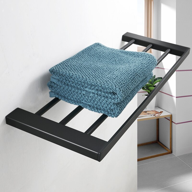 Handdoek Houder Zwart Badkamer Rvs Handdoekenrek Opknoping Holder Handdoek Bar Toiletrolhouder Zeephouder Jas Haak Rack