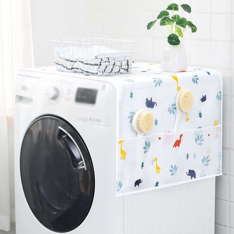 Waterproof Washing Machine Cover Multi-Function Storage Dustproof Refrigerator Cover Household Decor Supplies