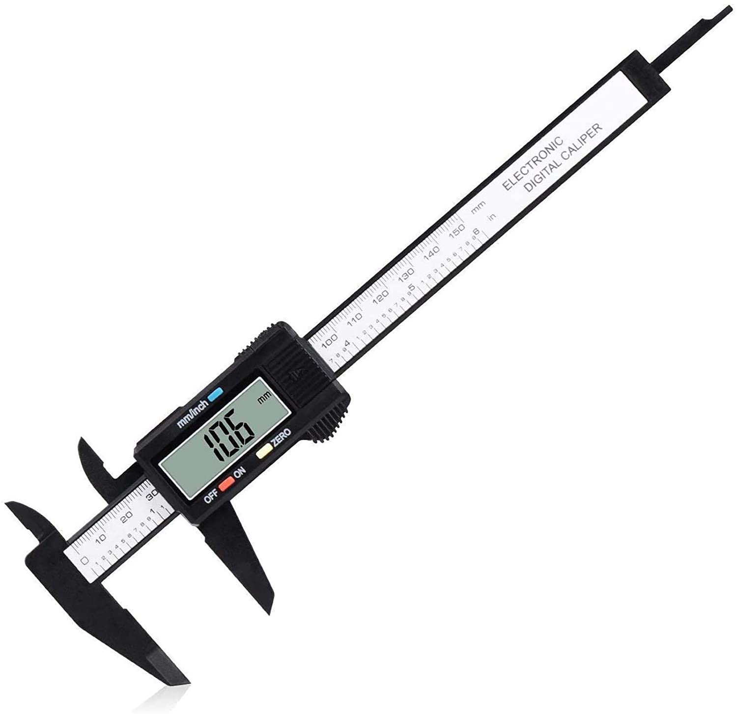 Digital Caliper, Calipers Measuring Tool - Electronic Micrometer Caliper with Large LCD Screen Inch and Millimeter Conversion