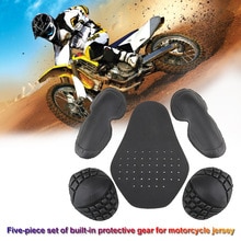 Motorjas Voering Protectors Pad Schouders Elleboog Terug Armor Zwart Voor Motocross Racing Skiën Schaatsen Bike Fietsen: Default Title