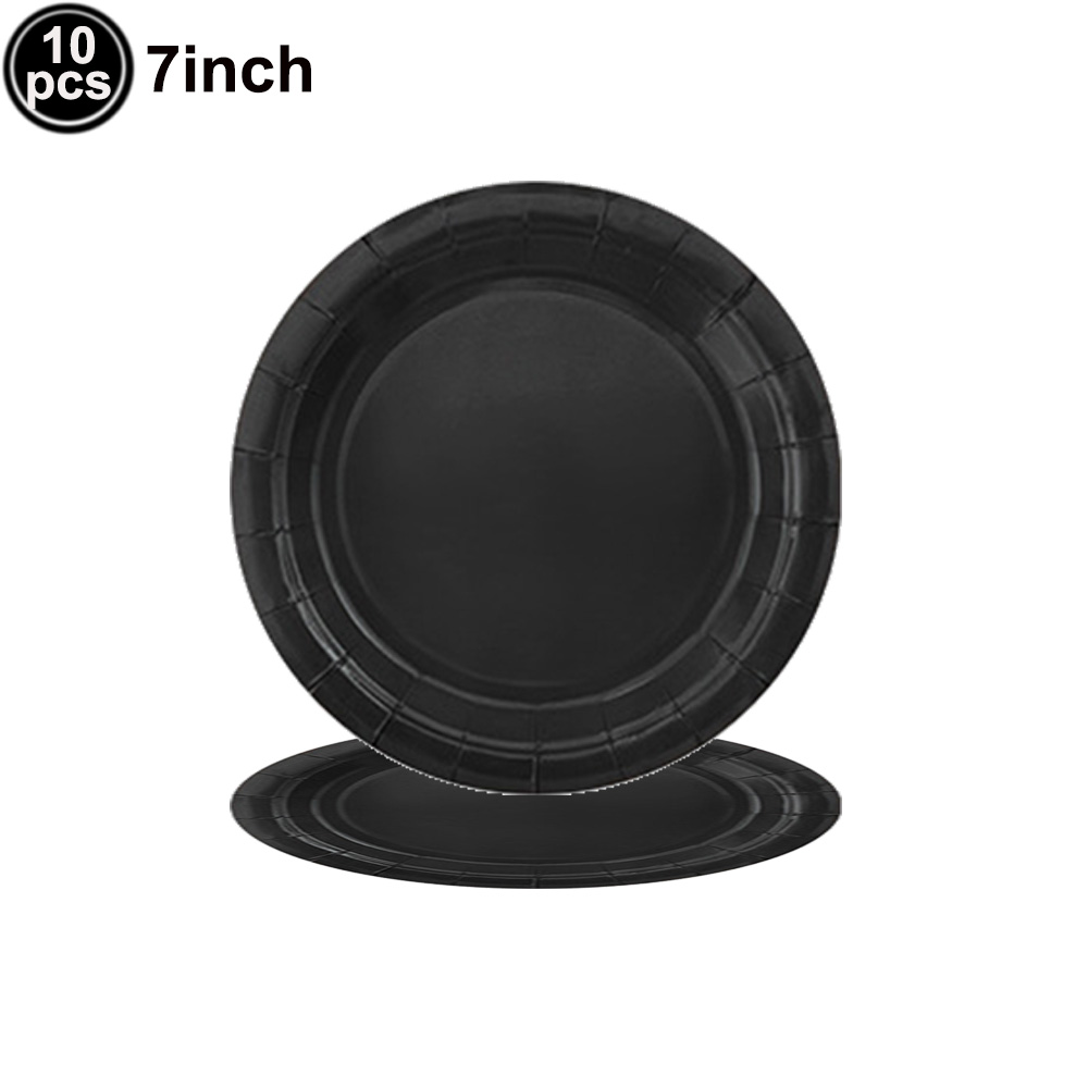 Suministros de negros, juego de vajilla desechable, platos, tazas, servilletas, bolsa, mantel para decoraciones para de cumpleaños y boda: Color zafiro profundo