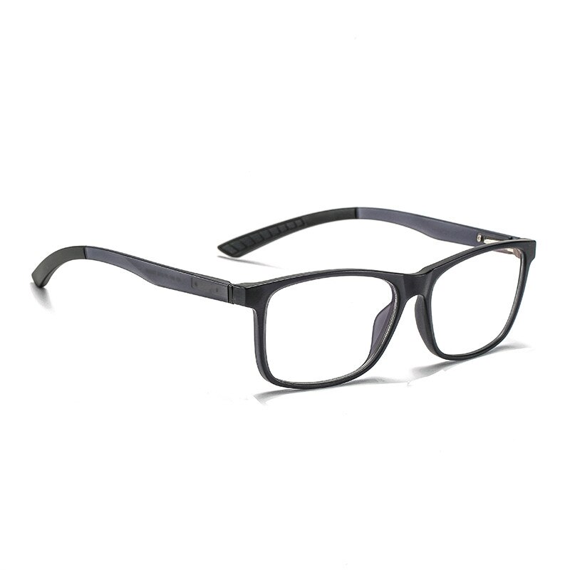 Aofly blauwlicht blokkerende bril voor heren  tr90 sport optische brilmontuur vierkante bril bijziendheid buitenbril op sterkte: C5 grijs