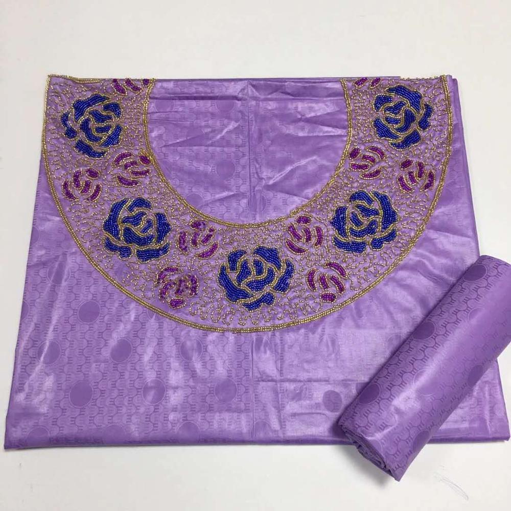 Tela africana bazin riche de para top y falda, , tejido de brocado de lavabo, telas de costura de piedras para escote, 3 + 2Y,