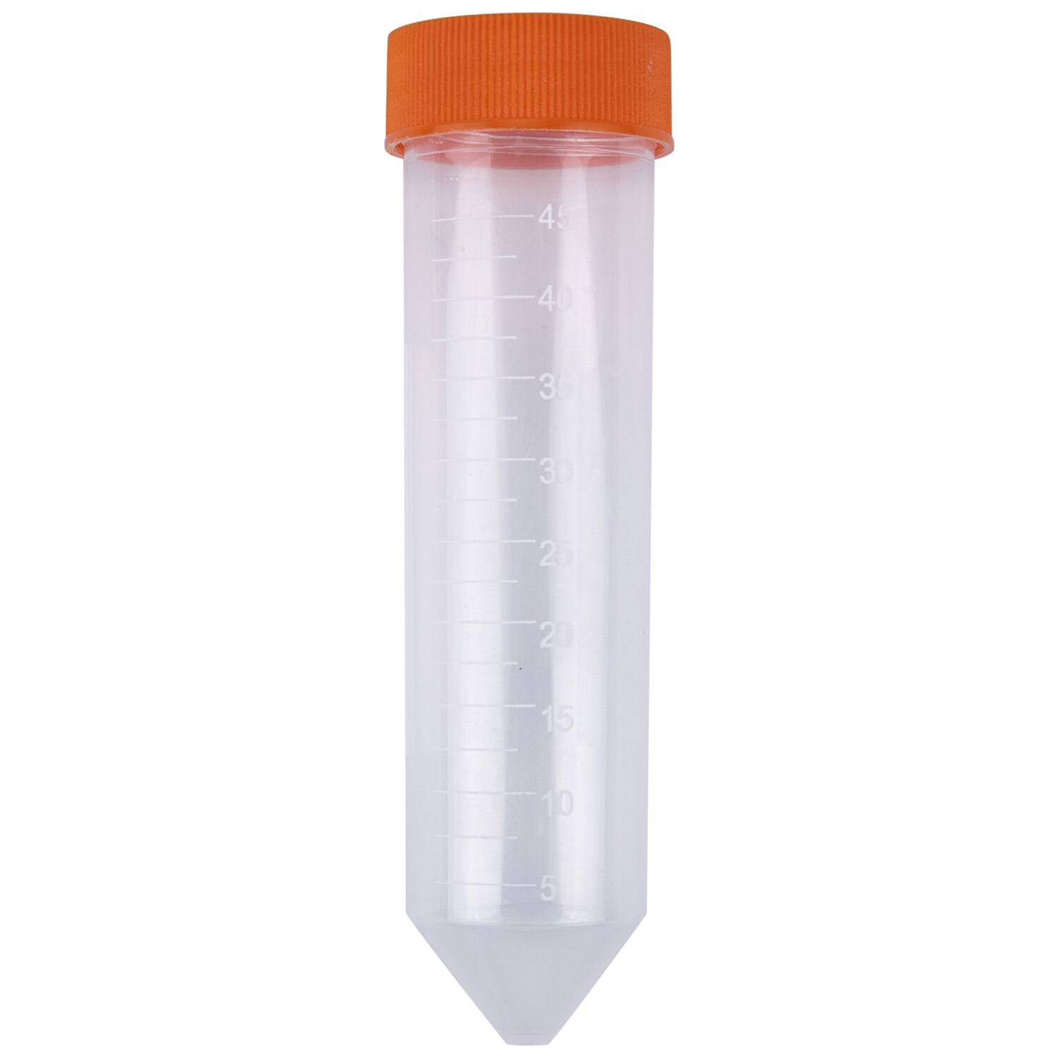 20 Pcs 50ml Conical Bottom Plastic Graduated Centrifuge Tube with Screw Cap