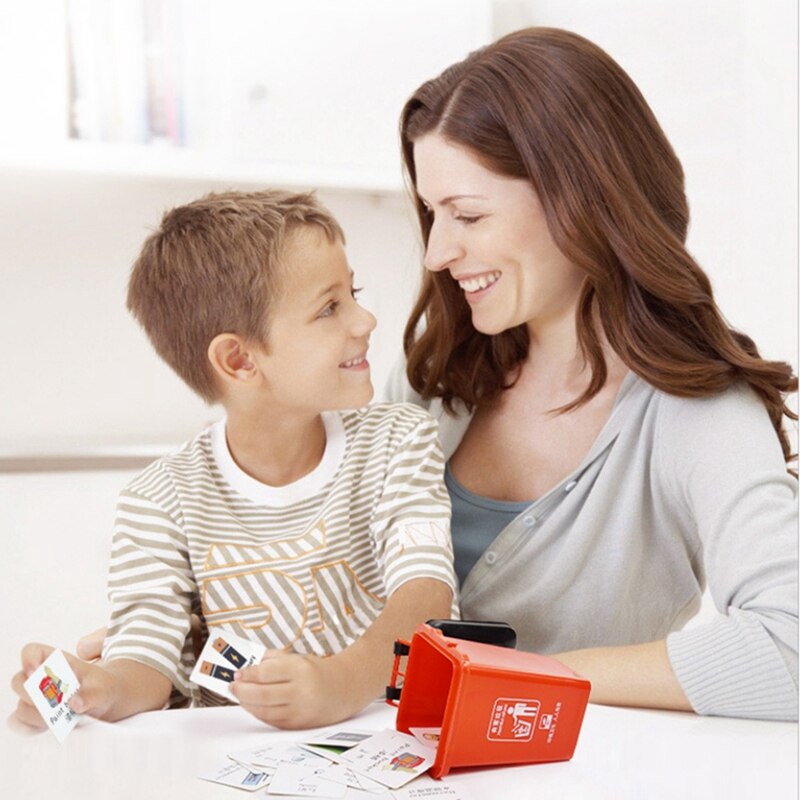 Garbage Classification Toy Trash Can Early Educational Teaching Aid Knowledge Game Mini Trash Can Learn Life Skills