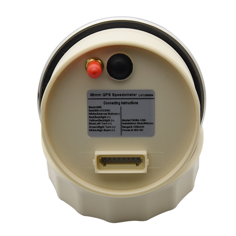 85Mm Gps Snelheidsmeter Gauge 125 Km/h 200 Km/h Waterdichte IP67 Snelheidsmeter Kilometerteller Universele Voor Auto Vrachtwagen Boot Motor 12V/24V