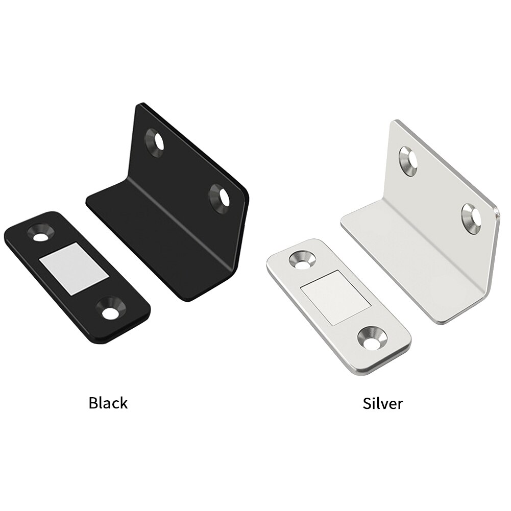 Door Kitchen Drawer Ultra Thin Closing Closet Invisible Cupboard L Shaped Adhesive Wardrobe Closures Cabinet Magnetic Catch