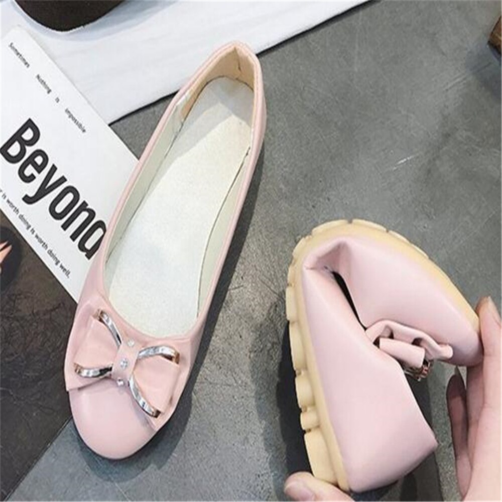 Women Flats shoes BLACK Pink Loafers Color Slip on Flat Shoes Ballet Flats Comfortable Ladies shoe Size 35-40 zapatos mujer y43: Pink / 35