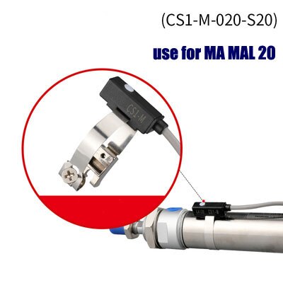 BLCH 10PCS Air Pneumatic Cylinder Magnetic Reed Switch Sensor D-A73 D-Z73 D-A93 D-C73 D-A54 D-B54 CS1-G J S U F Proximity Sensor: CS1-M-020-S20
