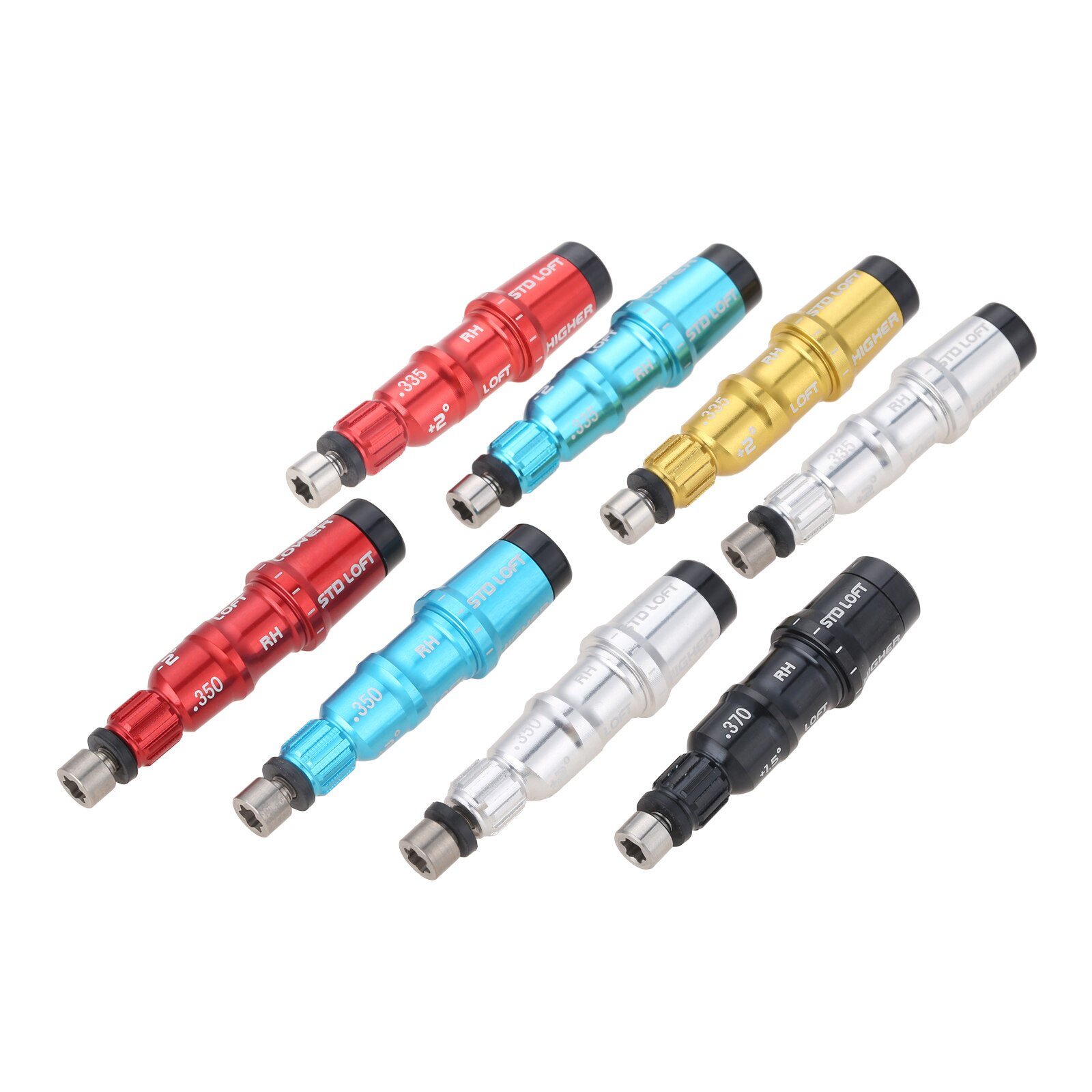 Gohantee-Adaptador de manga de ejes para palo de Golf, aleación de aluminio, para Taylormade M3, M4, M5, SIM, SIM2, Driver Fairway, 1 ud., 0.335, 0.350, 0.370