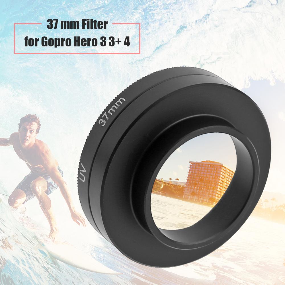 37Mm Camera Lens Adapter + 135-170 Graden Camera Uv Lens Filter + Camera Lens Protector Cap Cover voor Gopro Hero 3 3 + 4