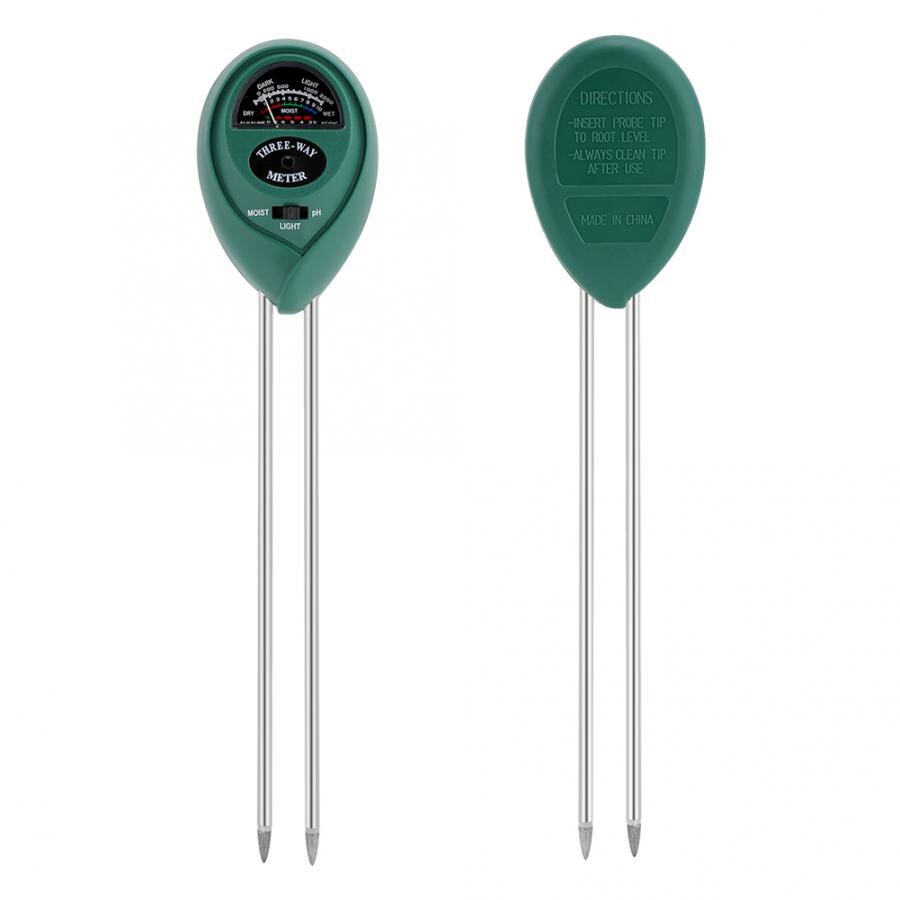 Jord tester 3- i -1 jord test kit fugt/lys/ph meter til haveplanter blomster fugt tester