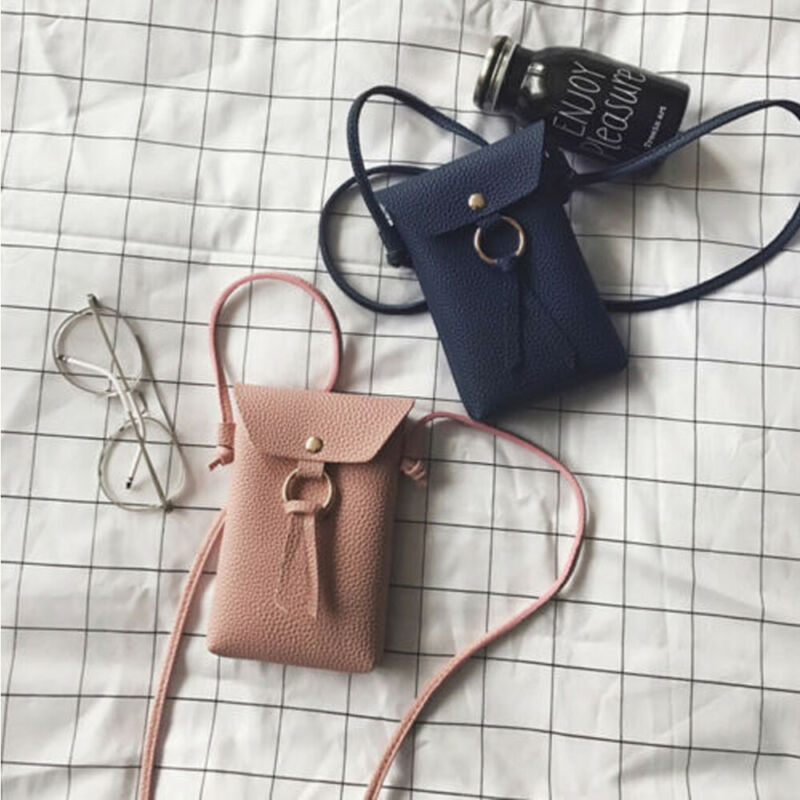 Kvinder lille skuldertaske pung mobiltelefon taske mini mønt crossbody taske