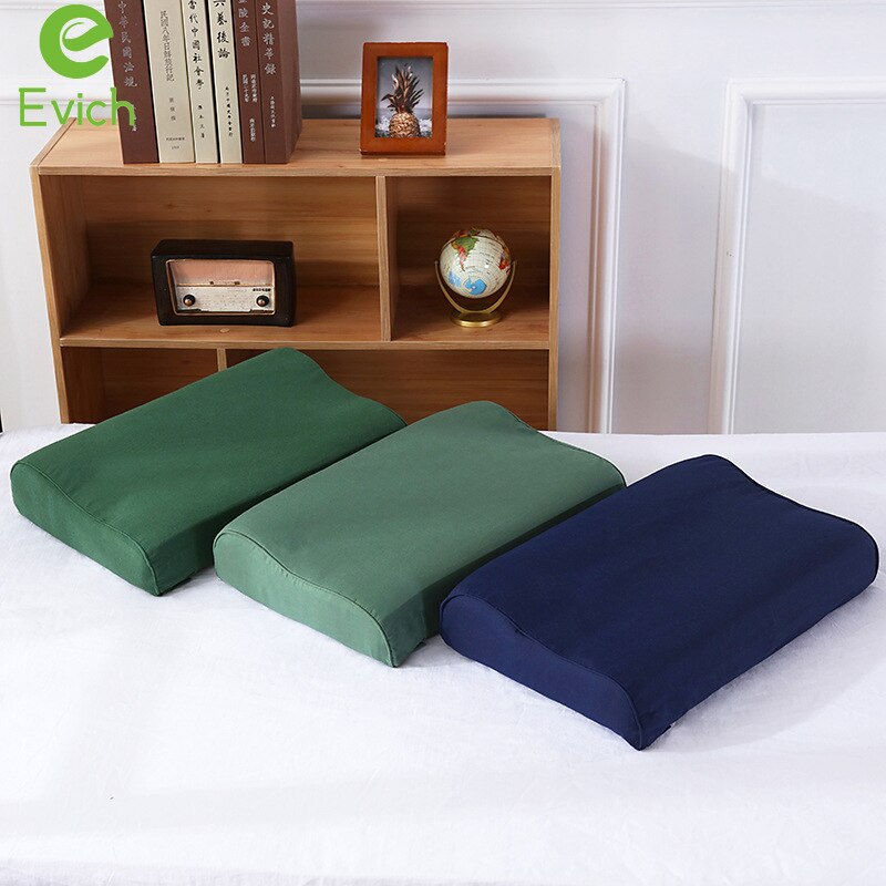 EVICH Sea/land/air Three-color Pillow Olive Green Pillow Memory Cotton Comfort and Health Pillow Household Articles JK094