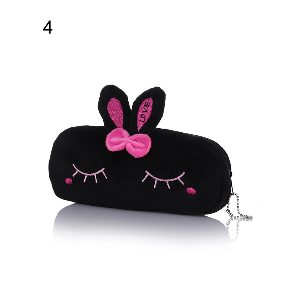 1Pcs Portatile Del Gatto Del Fumetto di Trucco Del Sacchetto Della Moneta di Stoccaggio Custodia da Viaggio di Trucco Flanella Del Sacchetto Sveglio Del Sacchetto Cosmetico Custodie per Le Donne ragazze