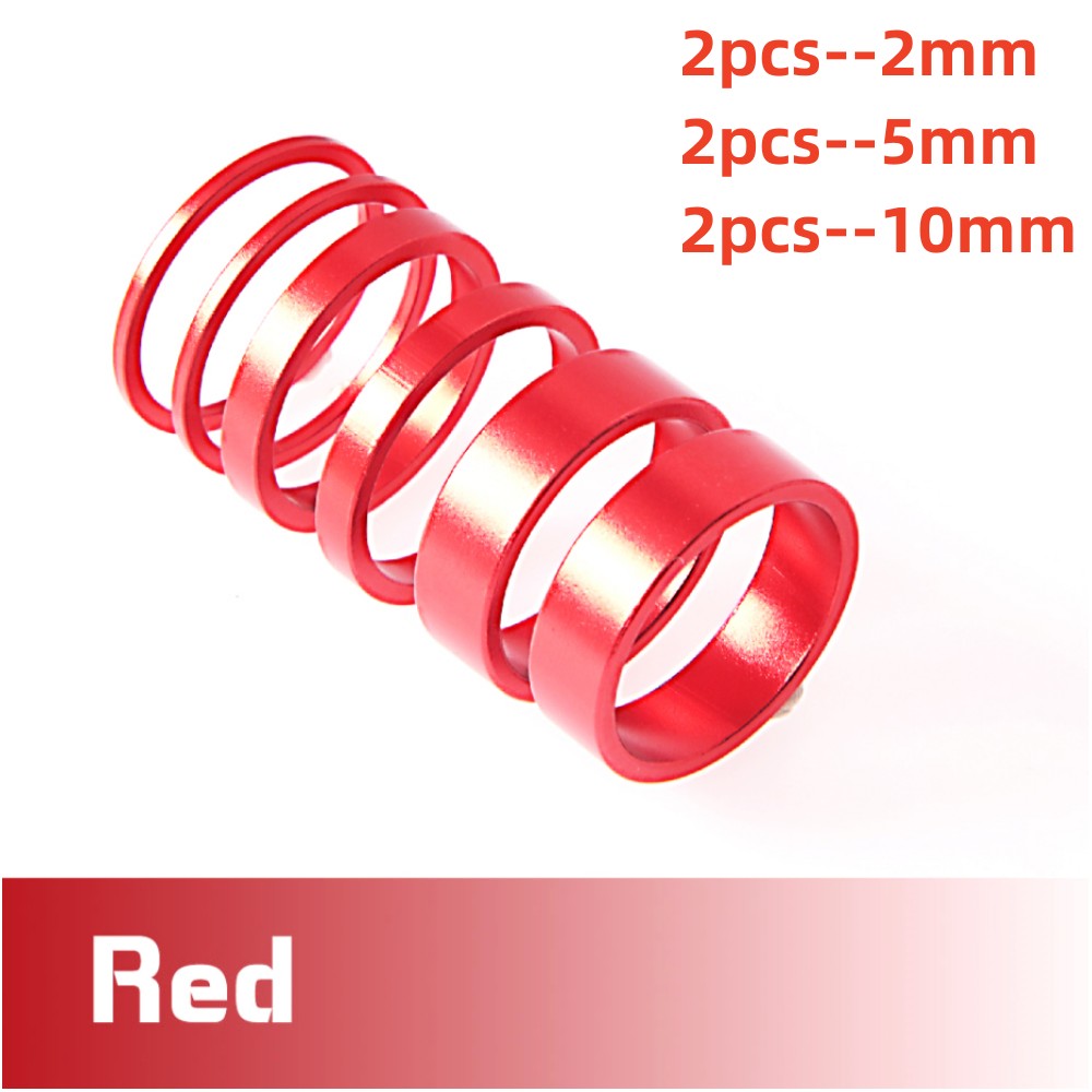 OUO CNC Mtb Power Cap 1 1/8 Headset Spacers Stem Top Cap Bolt 28.6mm Fork Spacer Bicycle Bridge Steering Column: Brown