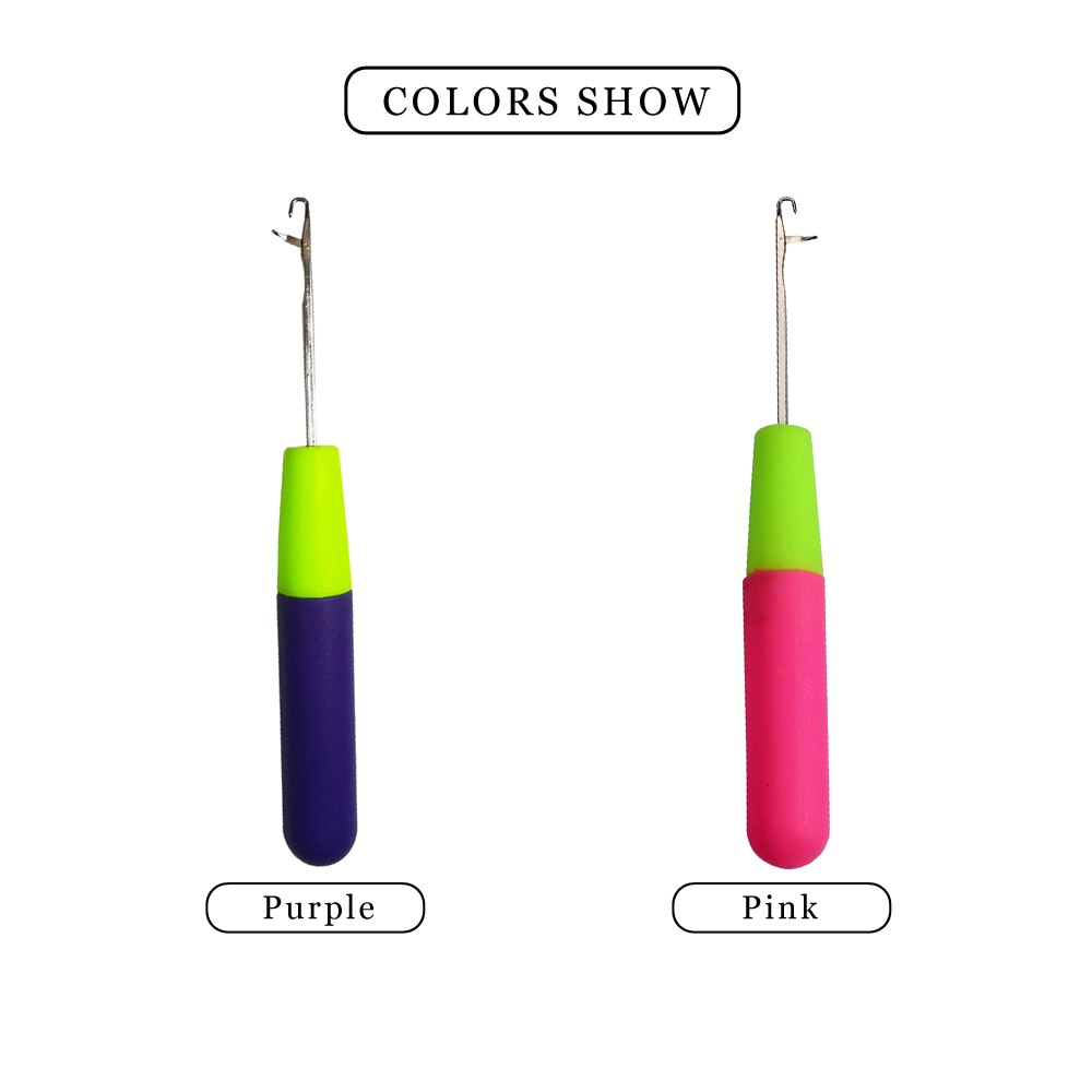 1 stykke plastlås hæklenål nål dreadlock håndværk dread lock hårforlængelse til syntetisk hårparyk