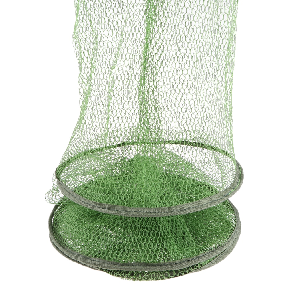 Awesome Foldable Fishing Dip Net Crab Shrimp Crawdad Lobster Nylon Mesh Fishing Cage Fishing Net Basket Outdoor Fishing Tackle