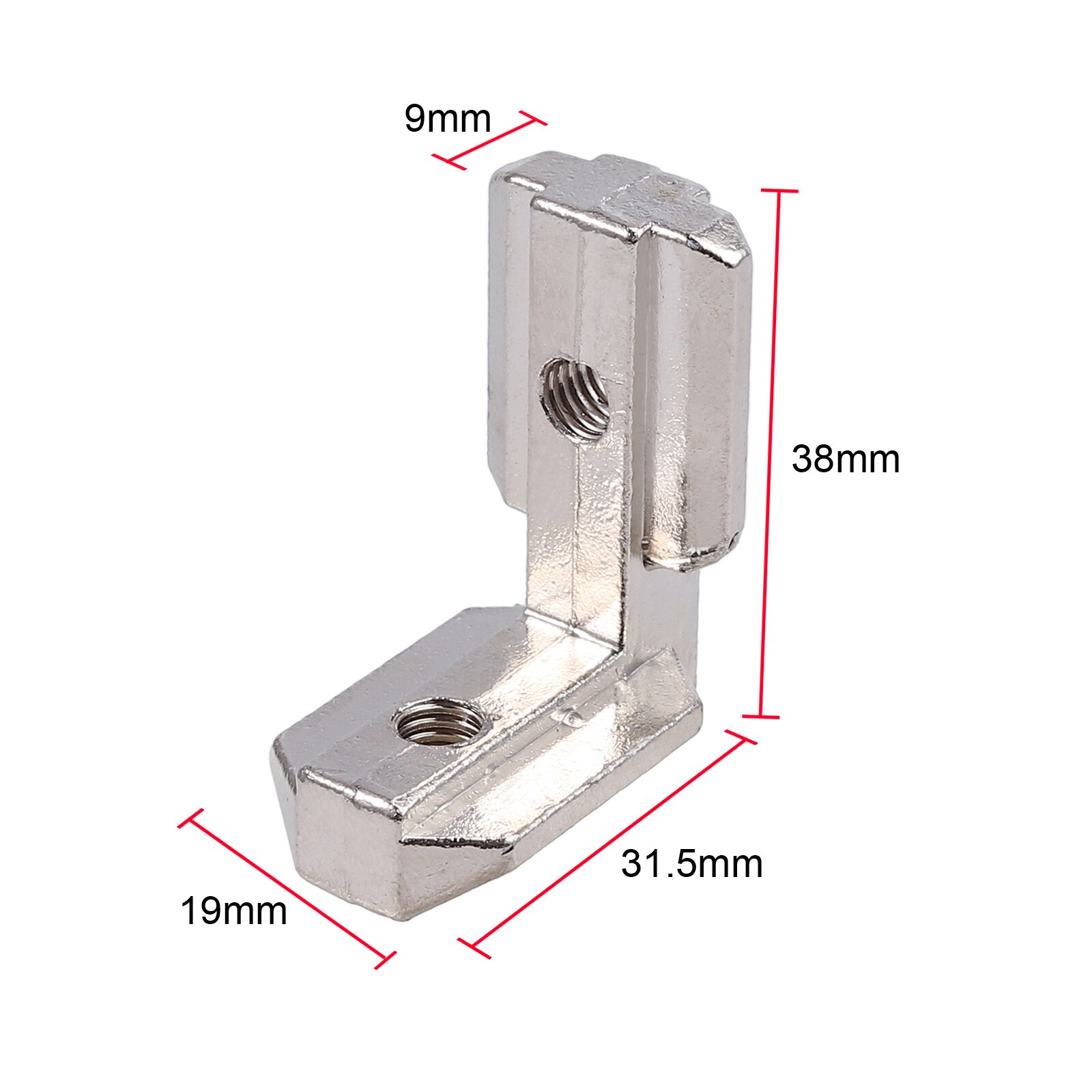 Proster für 10 stücke Winkel Innen Winkel Mutter M6 4040 Profil Außerhalb Befestigung Aluminium Alu Mutter8