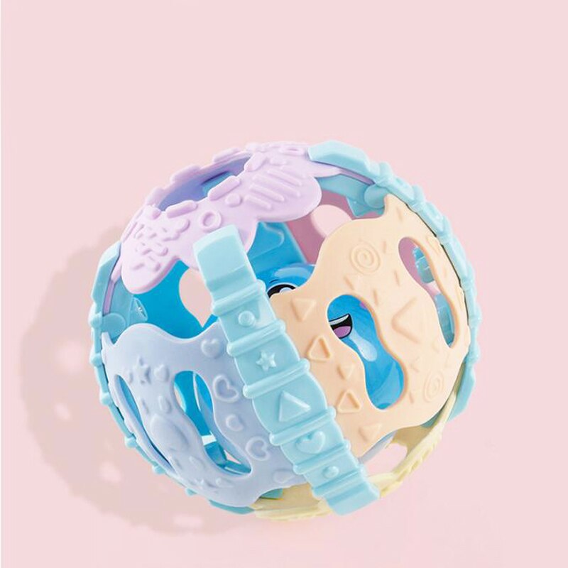 1pc Baby Educational Toys Soft Rubber Luminous Music Lighting Up Rattle Molar Teether for Newborns Children Stroller Mobile Crib