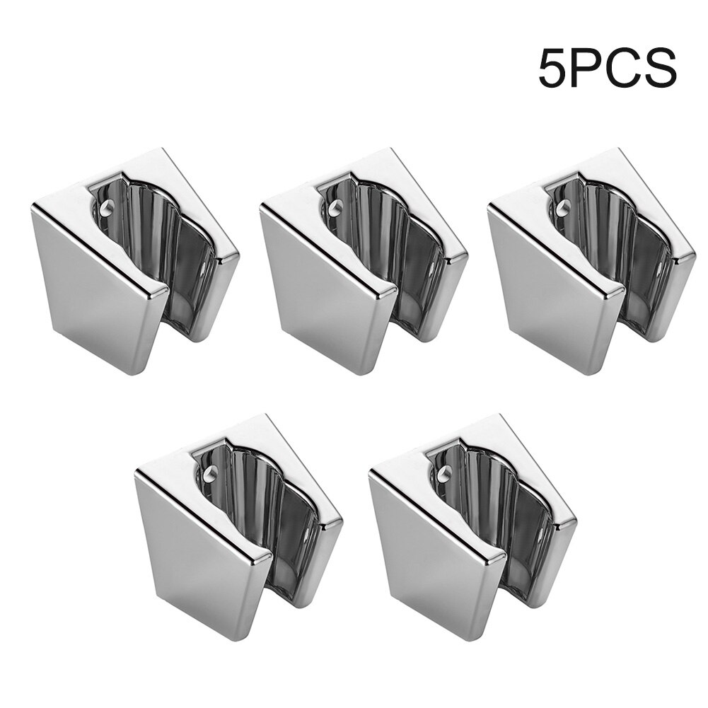 5 stk opbevaringsbeslag abs sølv vægmonteret moderne børstet tilbehør til badeværelset  g1/2 brusehovedholder let installation enkel