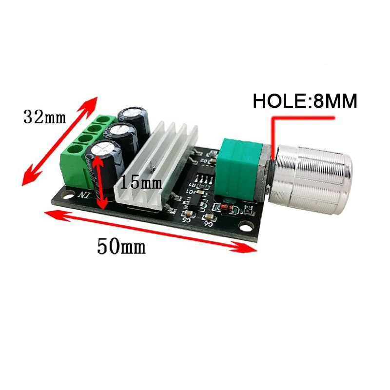 DC 6V 12V 24V 28VDC 3A 80W PWM Motor Speed Controller Regulator Adjustable Variable Speed Control With Potentiometer Switch