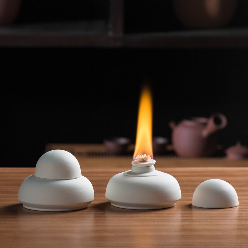 Fortykning groft keramik alkohol ovn skridsikker anti-skoldning kinesisk stil udsøgt alkohol lampe