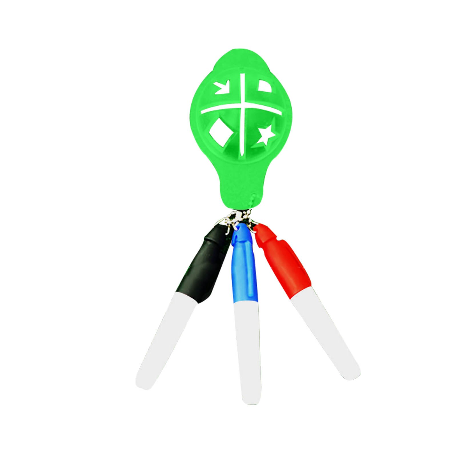 Outil de marquage d'alignement de balle de Golf 1 pièce, dispositif de dessin de ligne en forme de chapeau, marqueur de ligne, modèle d'alignement, doublure de mise: Green 