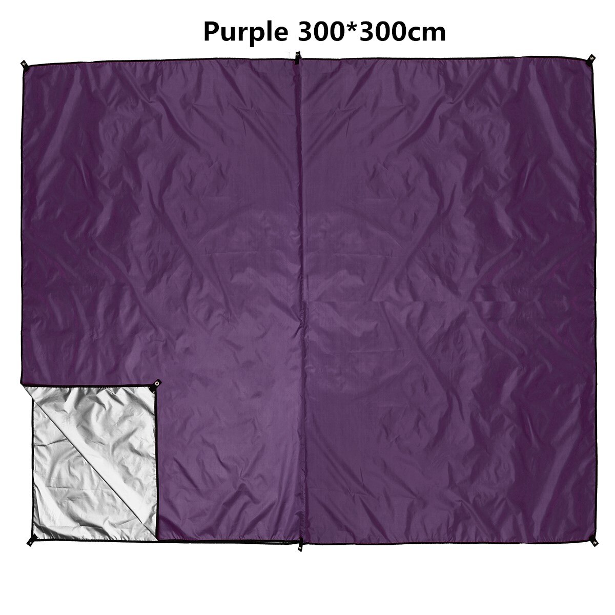 BERGER Ultraleicht Outdoor Tarp 2x3m UV 50 │ Camping Sonnensegel Wohnwagen, kleines Packmaß, Sonnenschutz für Strand Garten │ Ideal als Sonnensegel 2x3m für Zelt, Wohnwagen oder Auto