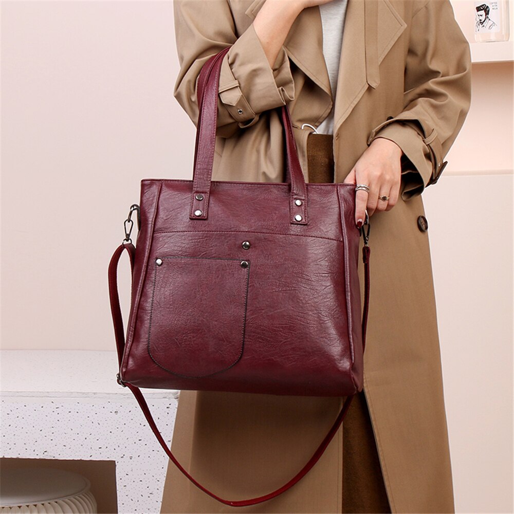 2 sets leren casual tassen en handtassen luxe handtassen damestassen dames schoudertassen voor vrouwen