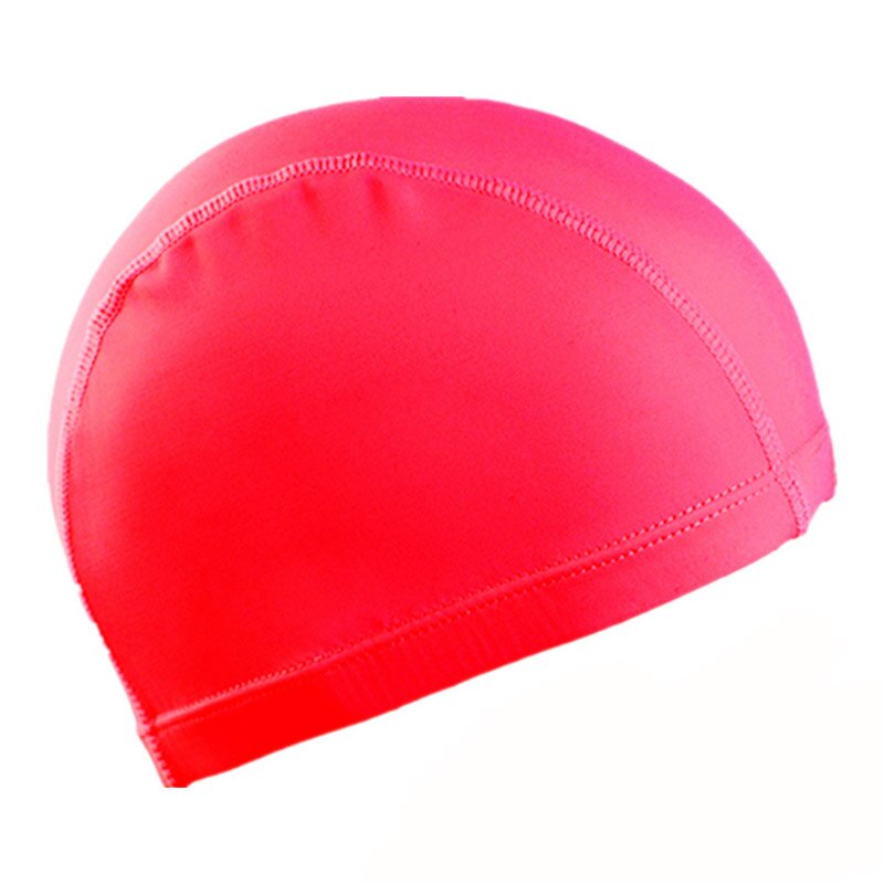 Summer Swimming Caps Fast Dry Non-slip Highly Elastic Adult Children Swimming Caps 7 Colors: Red